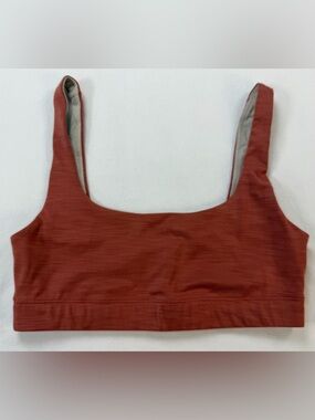 Vuori Lux Rib Daily Bra in Teracotta Size Small